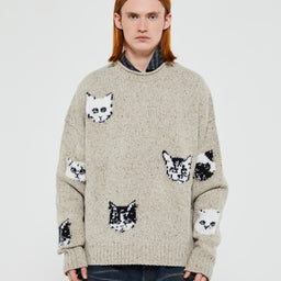 Acne Studios - Jacquard Jumper in Beige