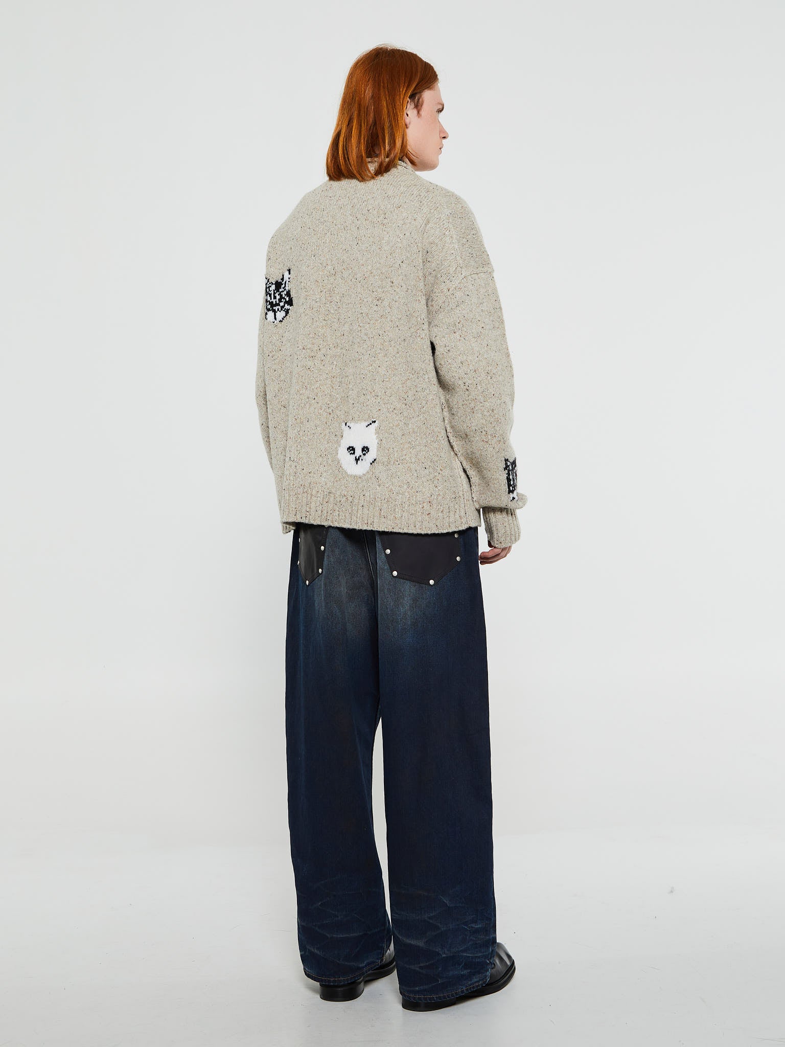 Acne Studios - Jacquard Jumper in Beige – Stoy