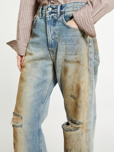 Acne Studios - 2021F Loose Fit Jeans in Penicillin
