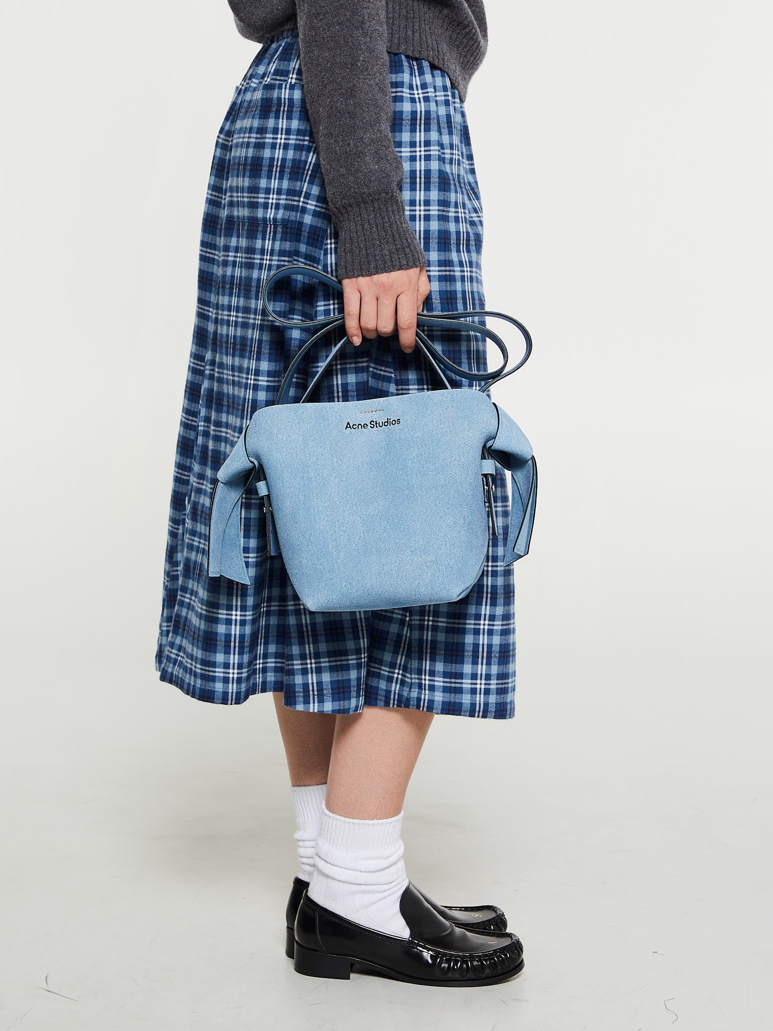 Musubi Mini Shoulder Bag in Light Blue