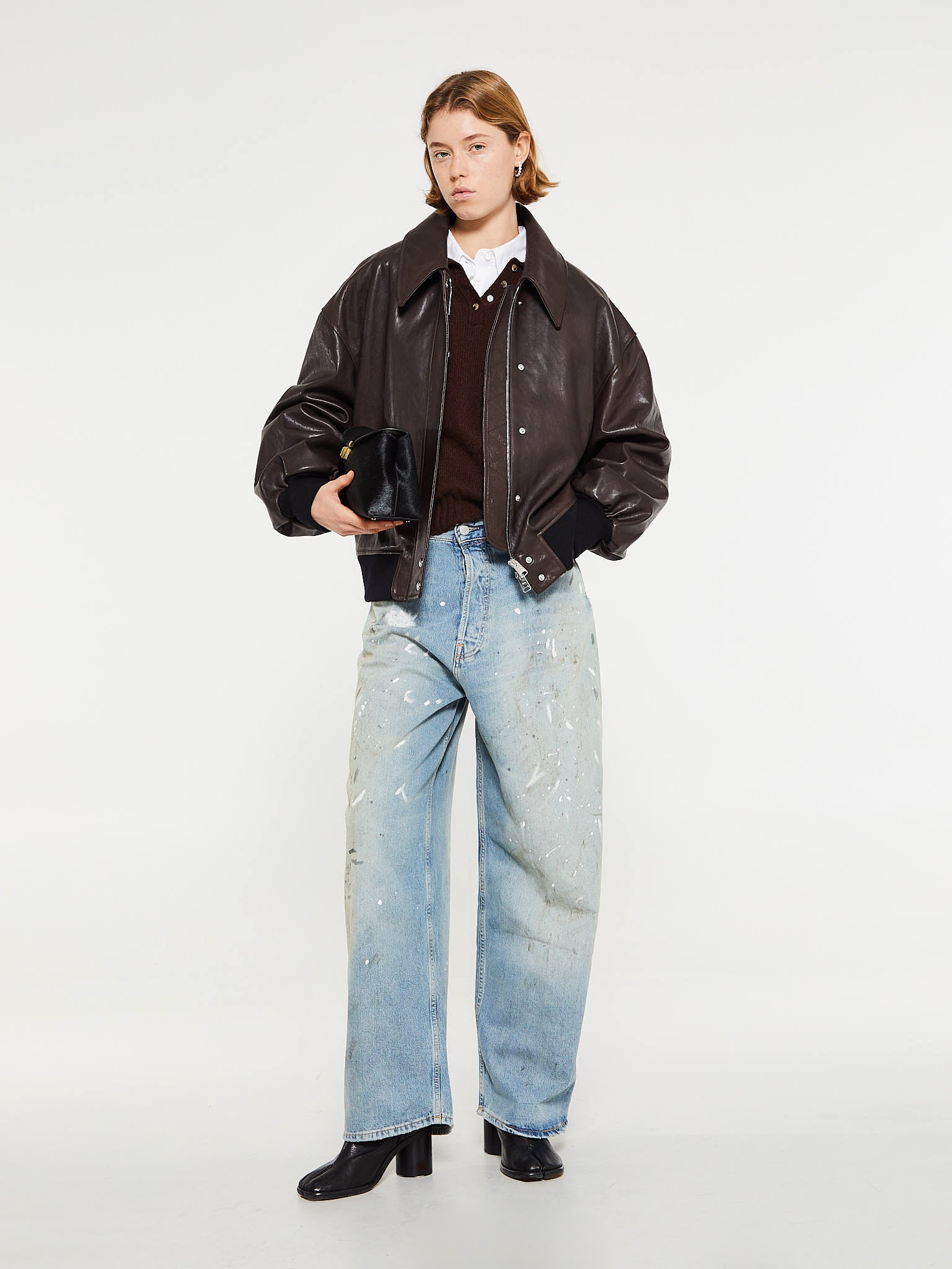 Acne Studios - 2023F Super Baggy Fit Jeans in Light Blue