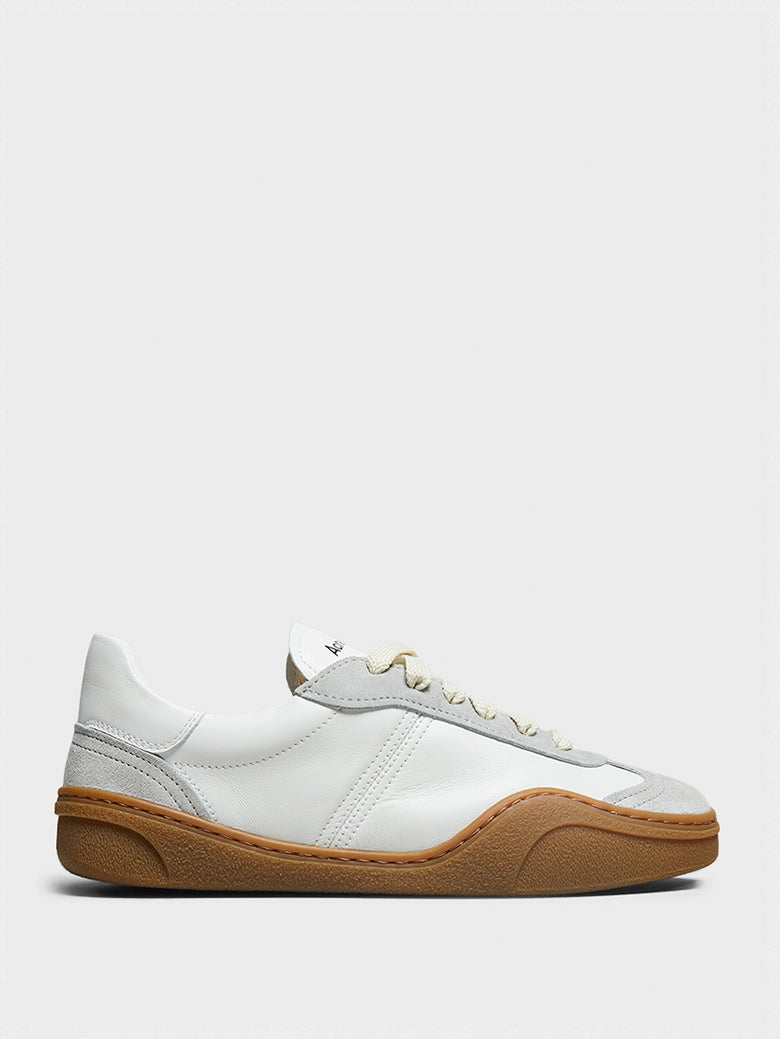 Women's Bars Sneakers in White and Brown