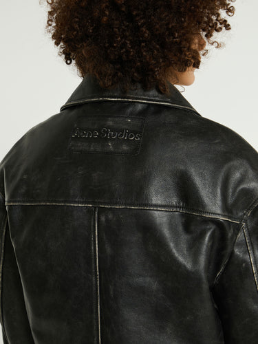 Acne Studios - Leather Jacket in Black