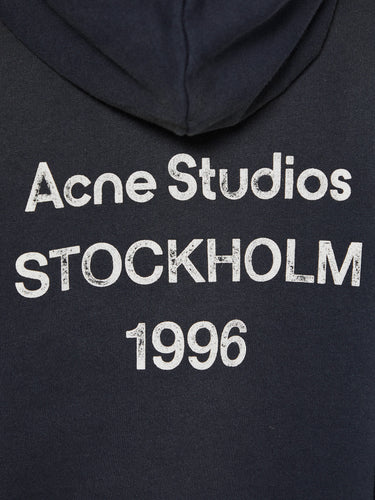 Acne Studios - Logo Hooded Sweatshirt in Black