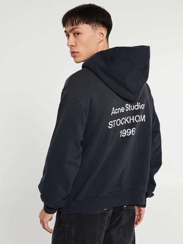 Acne Studios - Logo Hooded Sweatshirt in Black