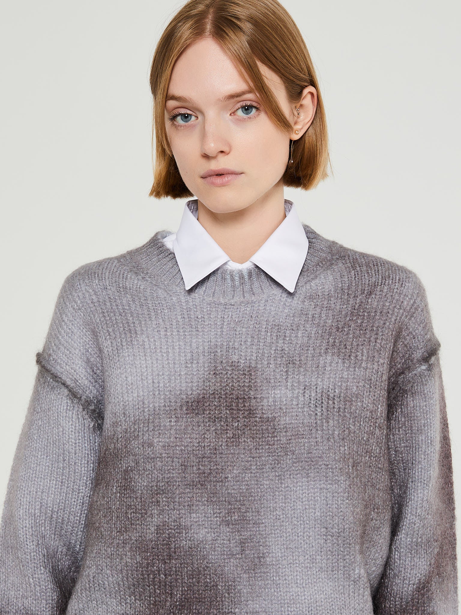 Acne Studios - Sprayed Knit Jumper in Anthracite Grey