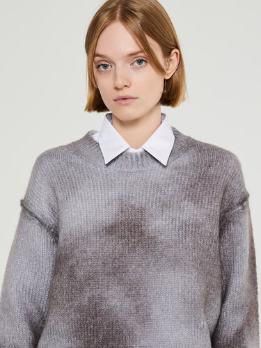 Acne Studios - Sprayed Knit Jumper in Anthracite Grey