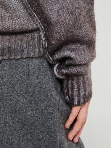 Acne Studios - Sprayed Knit Jumper in Anthracite Grey