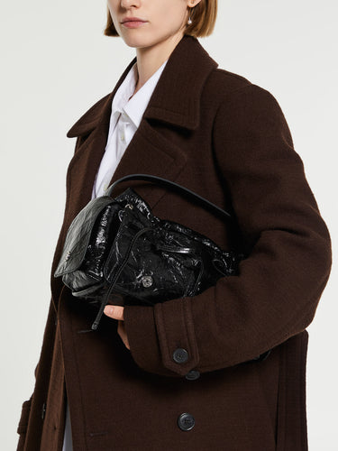 Acne Studios - Multipocket Crinkled Patent Bag in Black