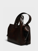 Acne Studios - Musubi Midi Tote Bag in Dark Brown
