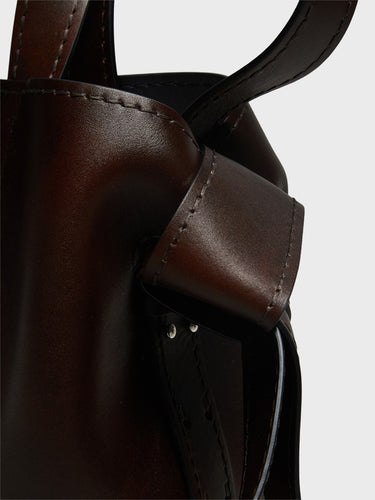 Acne Studios - Musubi Midi Tote Bag in Dark Brown