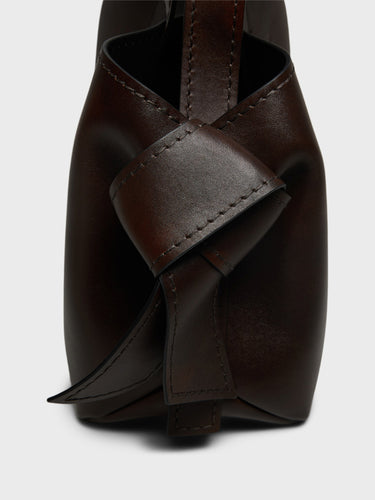Acne Studios - Musubi Midi Tote Bag in Dark Brown