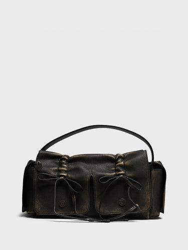 Acne Studios - Multipocket Vintage Bag in Dark Brown and Beige