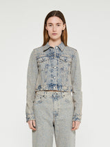 Acne Studios - Denim Jacket in Blue and Beige