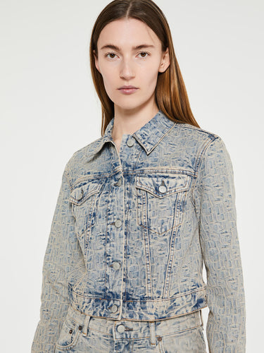 Acne Studios - Denim Jacket in Blue and Beige