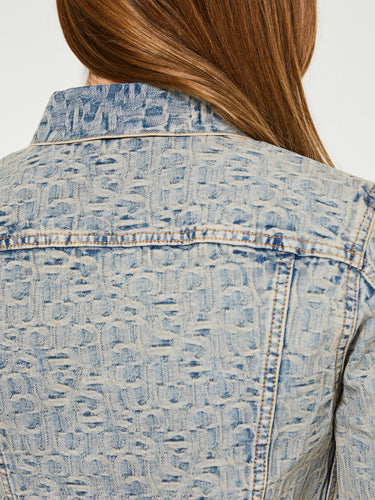 Acne Studios - Denim Jacket in Blue and Beige
