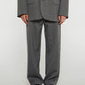 Acne Studios - Wool Blend Trousers in Grey Melange