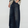 Acne Studios - 2023M Super Baggy Fit Jeans in Dark Blue