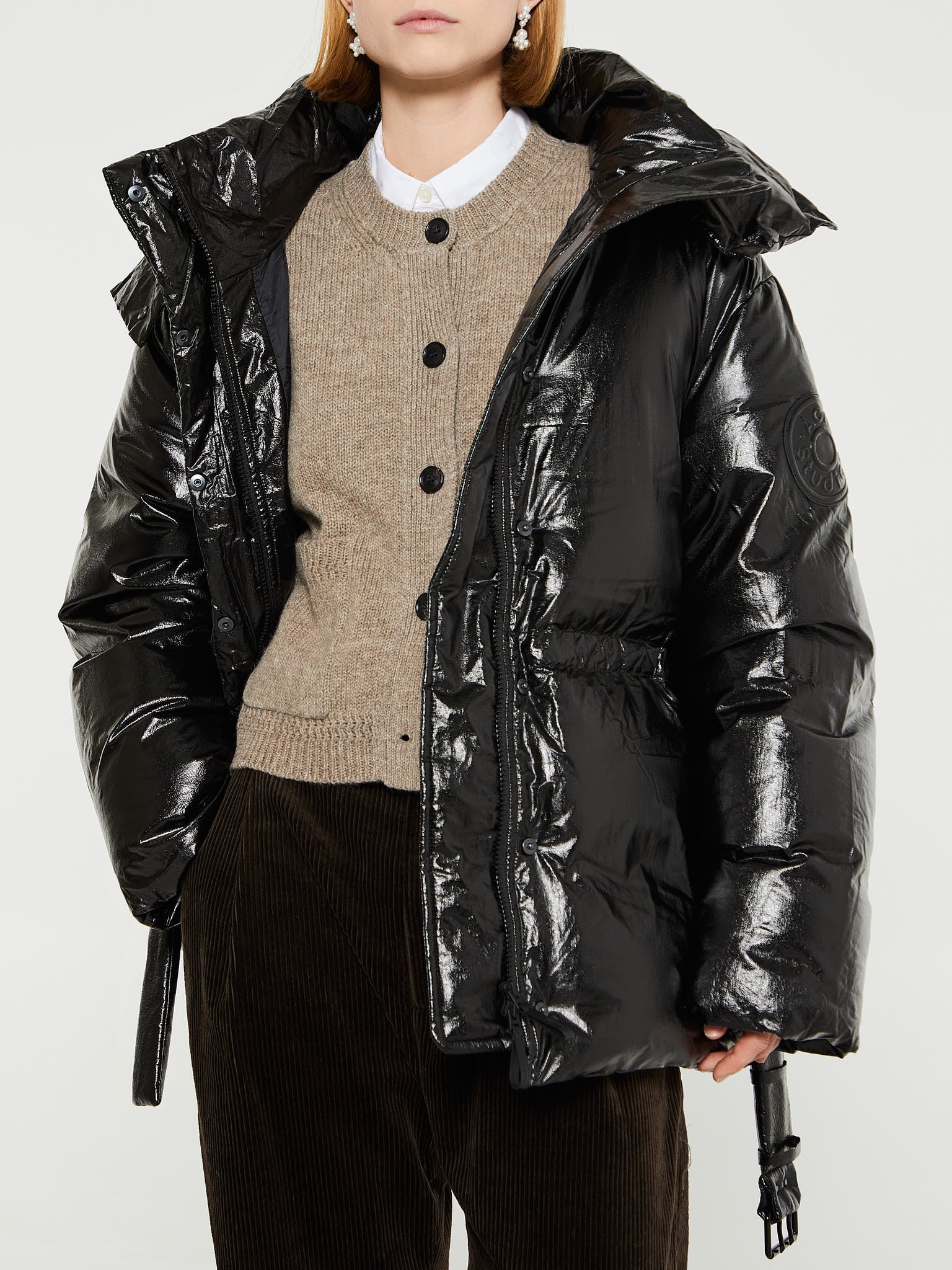 Acne Studios - Hooded Puffer Jacket in Black