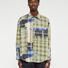 Acne Studios - Print Button-up Shirt in Green Multi