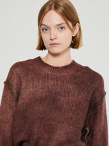 Acne Studios - Sprayed Knit Jumper in Rust Red