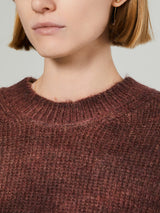Acne Studios - Sprayed Knit Jumper in Rust Red