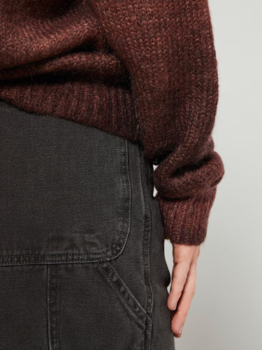 Acne Studios - Sprayed Knit Jumper in Rust Red