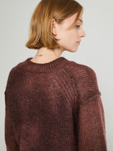 Acne Studios - Sprayed Knit Jumper in Rust Red