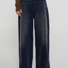 Acne Studios - 2023F Supper Baggy Fit Jeans in Dark Blue