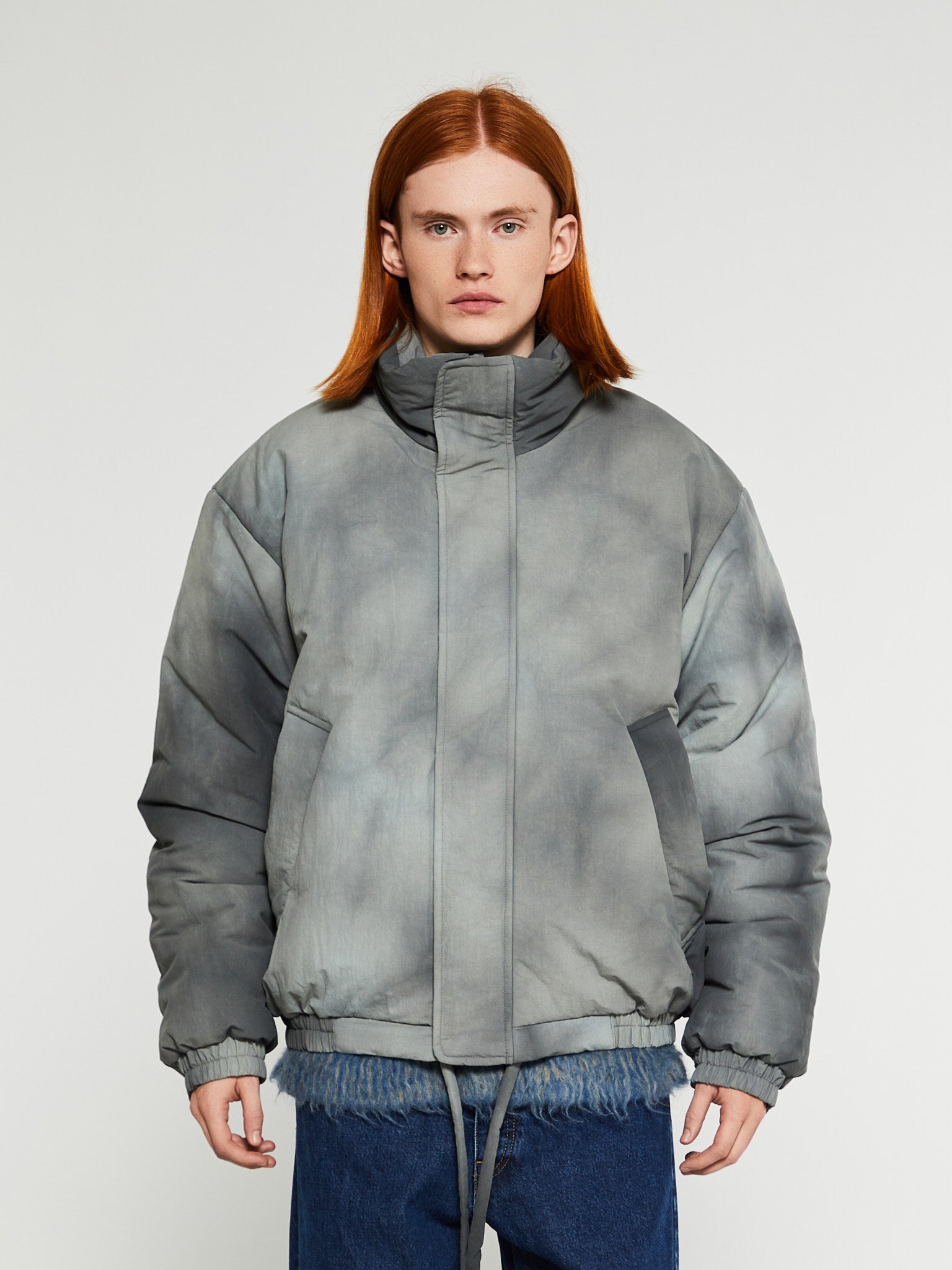 Acne Studios - Tie Dye Puffer Jacket in Grey