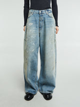 Acne Studios - 2023F Super Baggy Fit Jeans in Light Blue