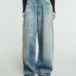 Acne Studios - 2023F Super Baggy Fit Jeans in Light Blue