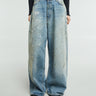 Acne Studios - 2023F Super Baggy Fit Jeans in Light Blue