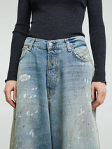 Acne Studios - 2023F Super Baggy Fit Jeans in Light Blue