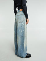Acne Studios - 2023F Super Baggy Fit Jeans in Light Blue
