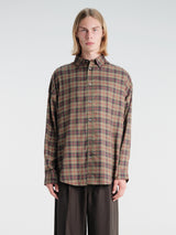 Acne Studios - Setar LS Check Flannel in Green Multi