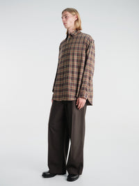 Acne Studios - Setar LS Check Flannel in Green Multi