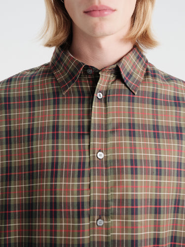Acne Studios - Setar LS Check Flannel in Green Multi