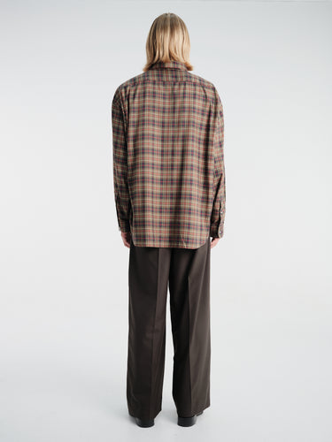 Acne Studios - Setar LS Check Flannel in Green Multi