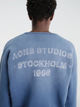 Acne Studios - Sprayed Logo Sweatshirt in Navy