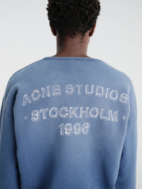 Acne Studios - Sprayed Logo Sweatshirt in Navy