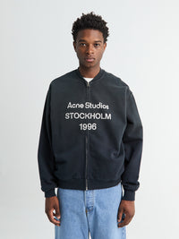 Acne Studios - Logo Zip Sweatshirt in Black