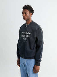 Acne Studios - Logo Zip Sweatshirt in Black