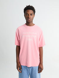 Acne Studios - Sprayed Logo T-shirt in Tango Pink