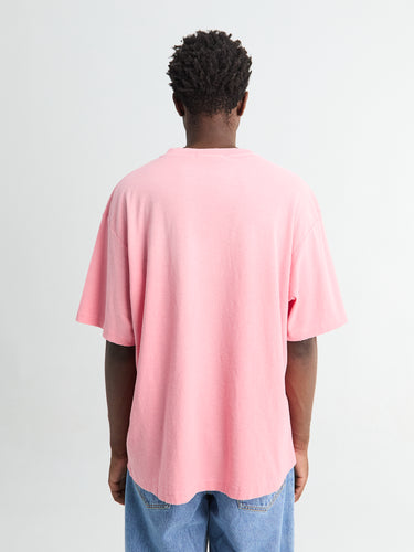 Acne Studios - Sprayed Logo T-shirt in Tango Pink