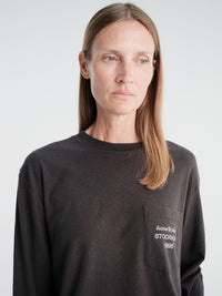 Acne Studios - Relaxed Fit Logo T-Shirt in Faded Black