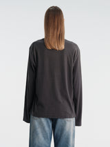 Acne Studios - Relaxed Fit Logo T-Shirt in Faded Black