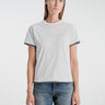 Acne Studios - Layered T-shirt with Logo in White and Grey