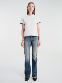 Acne Studios - Layered T-shirt with Logo in White and Grey