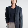 Acne Studios - Rw-Wn-Suit000060 in Black/Teal Blue